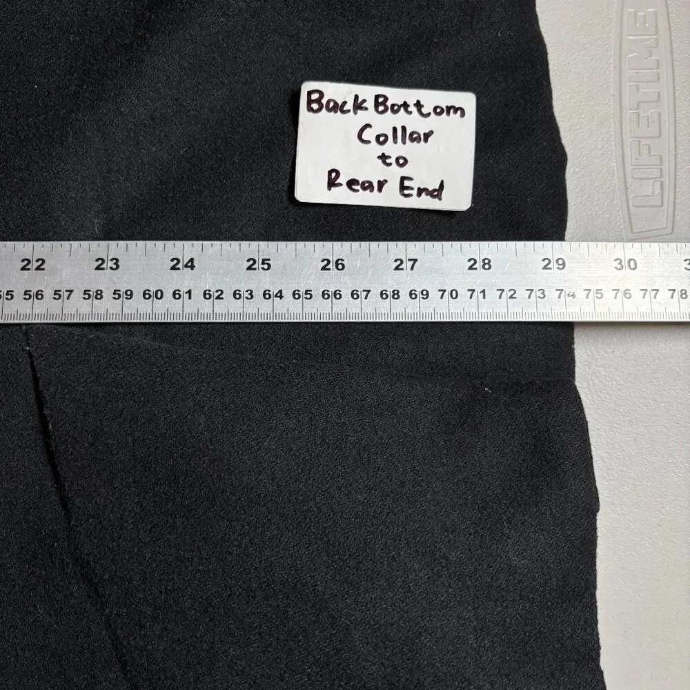 John Varvatos USA Wool Blend Hooded Peacoat Jacket - Men's Size L - Black - Picture 15 of 15